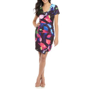 Trina Turk In Multi Color Wrap Dress Size 6 Regular